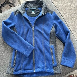Kuhl Blue & Gray Fleece Jacket with Logo